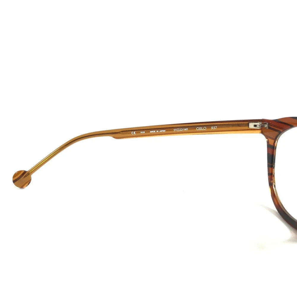 I.a. Eyeworks Eyeglasses Frames OSLO 937 Brown Horn Striped Abyssinian 51-22-140